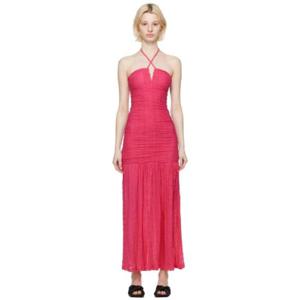 가니 원피스 SSENSE 익스클루시브 핑크 맥시 드레스 232144F055003