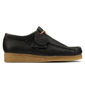 25 SS 클락스 오리지널 Horween Wallabee 왈라비 그레인 레더 부츠 블랙 26160786