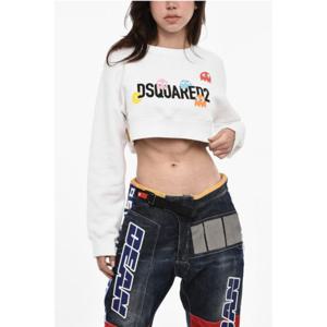 디스퀘어드2 후드 티셔츠 S72GU0445 S25516 100 Black White