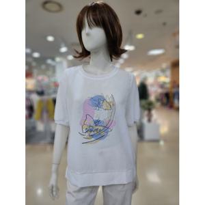 [아날도바시니]쁘띠 플라워 티 블라우스 AY05TS49W1