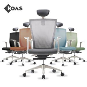 [코아스]브리오 화이트 메쉬의자 헤드포함 OSCH1110HFF