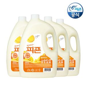 피죤 섬유유연제 옐로미모사 4210ml 용기 x 4개