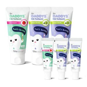 닥터데디스 저불소 키즈치약(60g) 3개+여행용 치약