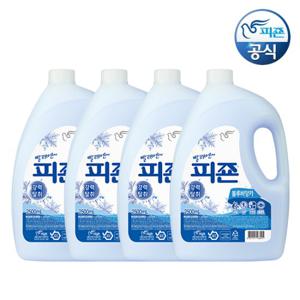 피죤 섬유유연제 블루비앙카 2.5L 용기 x 4개