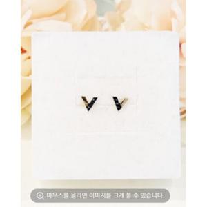 미골드 14ㅏK 러브마크 라 빅토르 블루 귀걸이 ELKM4034