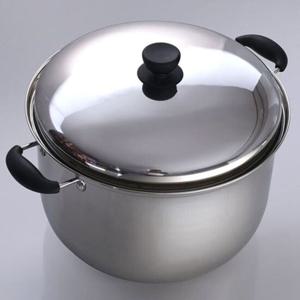 키친아트 트렌디한 곰솥 삼중바닥 냄비 찜기 찜냄비 들통 34cm