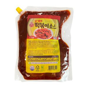오뚜기 오쉐프 떡볶이소스 2kg (스파우트팩) 6개