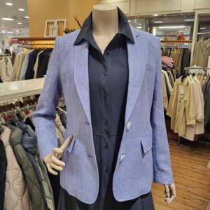 [BCBG] 비씨비지 여름24 샵린넨 헤링본 자켓 B4B3J104