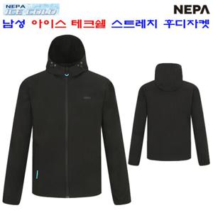 [네파][바람막이 아이스콜드](7J30623)_남성 봄 여름 아이스 테크쉘 스트레치 후디자켓