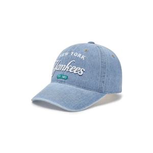 MLB  (3ACPD035N-50BLL) 공용 컬러 데님 언스트럭쳐 볼캡