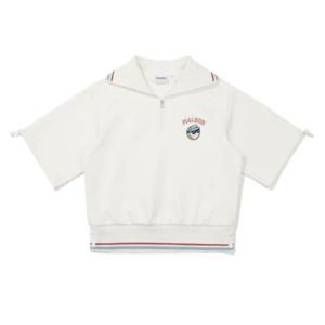 말본골프긴팔티 CQK M4122PFS13OWT 여성 에어리 하이브리드 하프 집업 카라탑 OFF WHITE