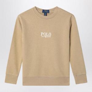 POLO RALPH LAUREN 로고가 있는 베이지색 코튼 스웨트셔츠 323958154CO/Q_POLOR-CB
