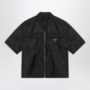PRADA 리나일론 소재의 검은색 셔츠 SC758OOO1WQ9/Q_PRADA-F0002