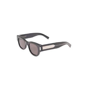 SAINT LAURENT 블랙 아세테이트 스퀘어 프레임 틴트 선글라스 여성용 736433Y99561033