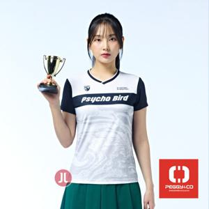 패기앤코 2025SS PSY-6028 여성용 싸이코버드 반팔라운드티