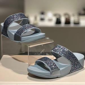 핏플랍 25S/S 루루 멀티 글리터 여성 슬라이드 FFSO5E209B4 연블루
