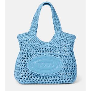Tod s 레더 트리밍 라피아 바스켓 백 P01051352