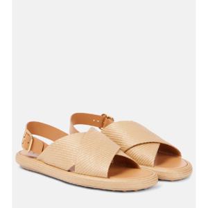 Tod s 우븐 레더 트리밍 샌들 P01048135