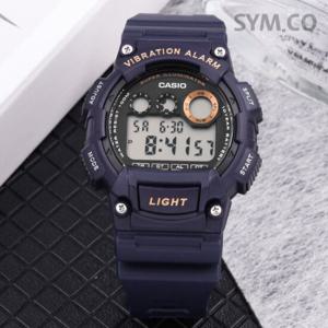 카시오 W-735H-2A 군인 군용 라이트 진동알람 스포츠 남자 우레