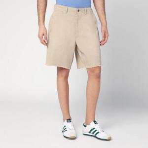 POLO RALPH LAUREN 베이지 코튼 빅핏 반바지 710963965001CO/Q_POLOR-CT
