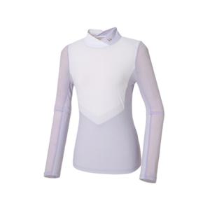 [와이드앵글] WWM22217V1 WL W.ICE 엔젤 카라 변형 티셔츠 (Light Violet)