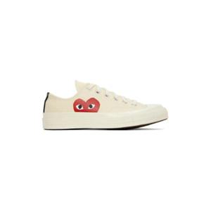 꼼데가르송 스니커즈 오프 화이트 Converse 척 70 로우탑 스니커즈 231246M237005
