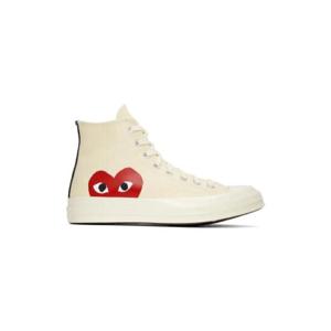꼼데가르송 스니커즈 오프 화이트 Converse 척 70 하이탑 스니커즈 232246F127001