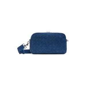 Bottega Veneta 메신저백 인디고 블루 스몰 인트레치오 메신저백 232798M170003