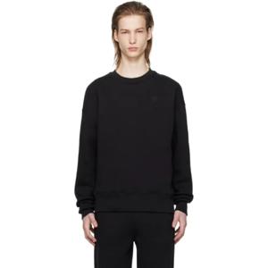 AMI Paris 스웨트셔츠 블랙 아미 드 꾀흐 스웨트셔츠 241482M204008