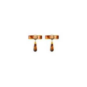 프라다 메탈 이어링 허니 톨토이즈쉘 1IO204-2C7V-F03U2