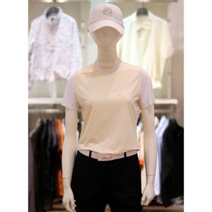 [엘르골프] 엘르골프 S/S 여성 모크넥 반팔 티셔츠 6I-45451-103