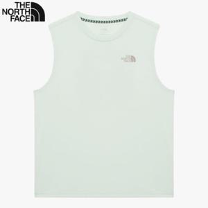 노스페이스 NT7VR00C 남성 에버그린 슬리브리스 나시 티셔츠 KR