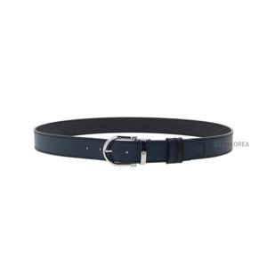[몽블랑] SS25 남성 리버서블 레더 벨트 128784 BLACK BLUE