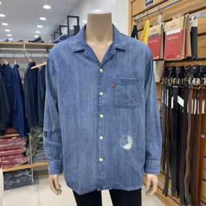 [리바이스]남성 오버사이즈 원 포켓 데님 셔츠 38705-0001