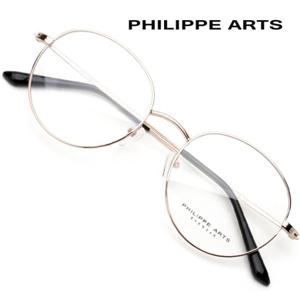 필립아츠 안경테 PA8006 C6 동글이 메탈테 안경 국내제작