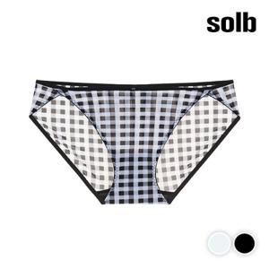 [솔브][출고가 13000원] 깅엄체크 프린트 비키니팬티(SSPTD311)