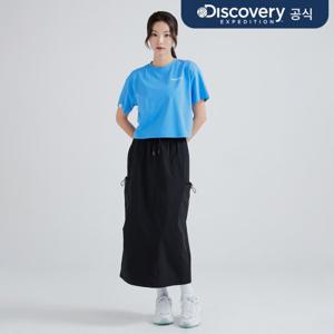 [디스커버리] 여성 경량 파라슈트 카고스커트 (BLACK) DWSK91043-BKS