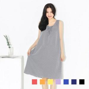 지짐이원피스 소피트 민소매 지짐이 원피스 220627 SD