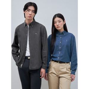 [빈폴멘] [Essential] 남녀공용 데님 셔츠  그레이 (BC4764E773)