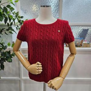 부루앤쥬디 sh06 장식꽈배기니트 레드 BBQKPO112P