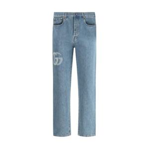 구찌 데님 팬츠 815642 XDC6W4492 Blue ivory