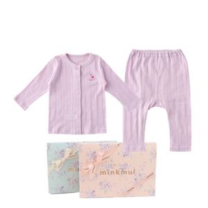 [밍크뮤]SC 선물(바이올렛)캔디코튼JQD내의(3517005404)신생아 실내복 백일선물 어린이집 A