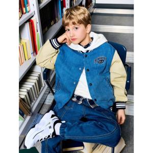 휠라키즈[FILA KIDS]캠퍼스 데님 바시티 자켓-FK2JKH1305X