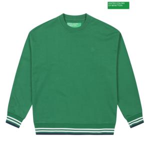 [베네통]베네통 Striped ribbed cuffs sweatshirt 3S_33MNU104W