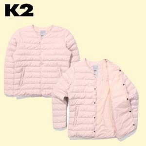 [K2] 여성 리브 U넥 슬림 다운 핑크 PP (KWU23584) AKBD