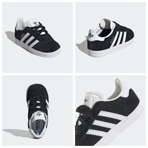 아디다스키즈 IH0338 가젤 블랙 컴포트 클로저 고무끈 찍찍이 키즈운동화 KIDS HMDK