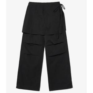 휠라 W 랩스커트 레이어드 팬츠 FS2WPH2152F BLK CRM