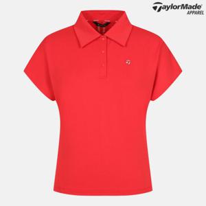 테일러메이드  여성 허리 스트링 카라 반팔 티셔츠 TWTYO6242-500