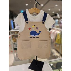 [블루독베이비] 25 SS(BE)WALE 세트형 우주복(4531360102) 백일 돌 신생아 조카선물 유아아기옷 여름 출산