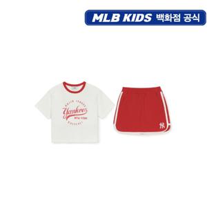 MLB키즈 스티릿 여아 티셔츠세트 (7FS1V125350CRS)